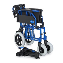 Comfort Plus DM-337 45cm Mavi Alüminyum Özellikli Transfer Tekerlekli Sandalye - 6