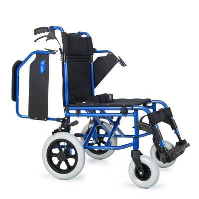 Comfort Plus DM-337 45cm Mavi Alüminyum Özellikli Transfer Tekerlekli Sandalye - 7
