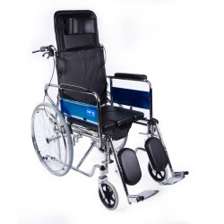Comfort Plus DY02608GC Sırtı Yatar Ayak Kalkar Tuvalet Özellikli Tekerlekli Sandalye - 1