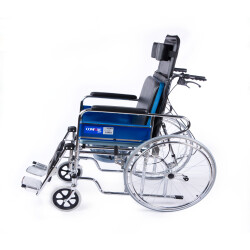 Comfort Plus DY02609GC Sırtı Yatar Ayak Kalkar Tuvalet Özellikli Tekerlekli Sandalye - 5
